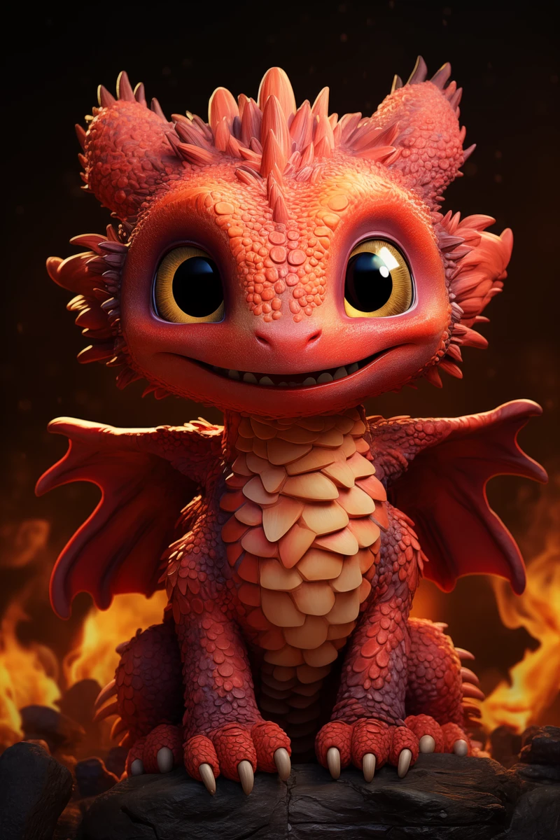 Little red dragon