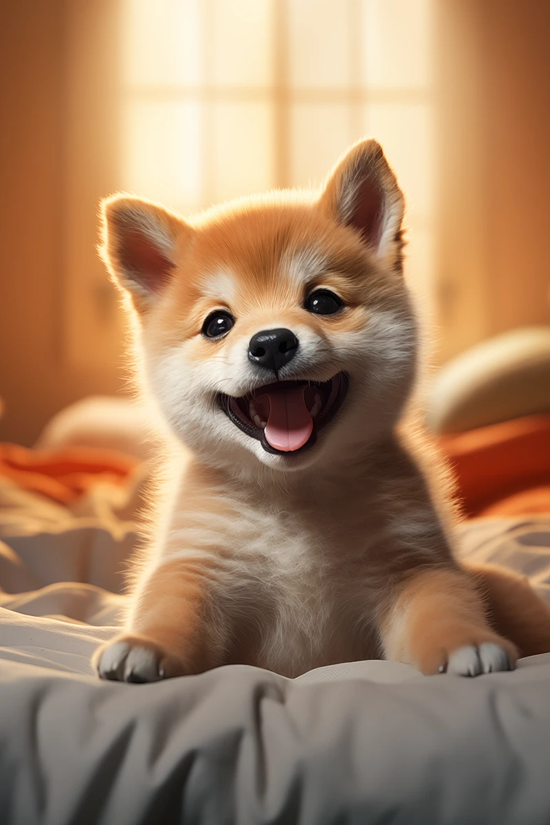 Happy Shiba Inu Puppy