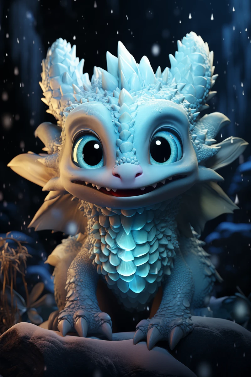 Little blue dragon