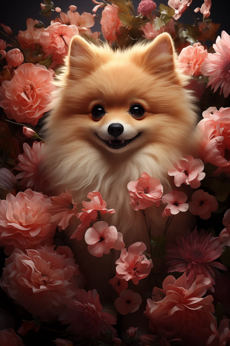 Pomeranian portrait