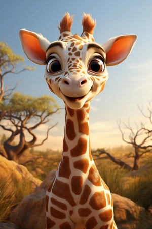 Cute giraffe