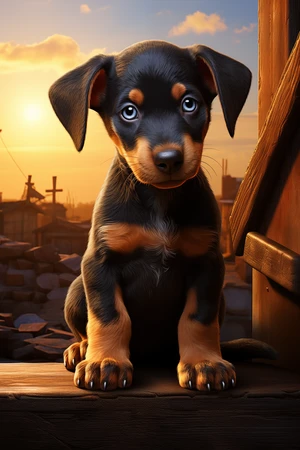 Doberman puppy