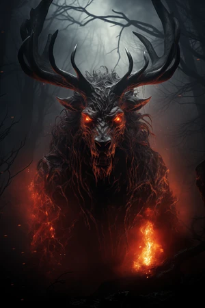 Monster with horns