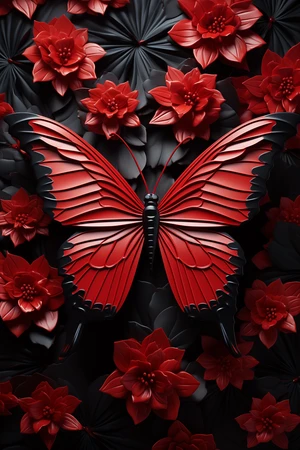 Red butterfly