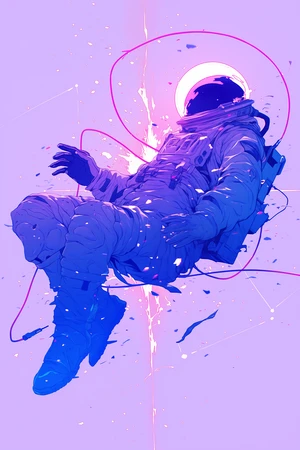 Floating astronaut