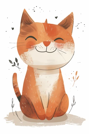 Cute kitten art