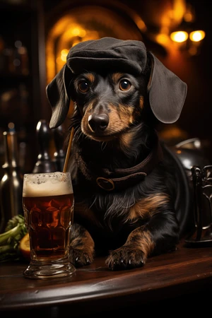 Dachshund & beer